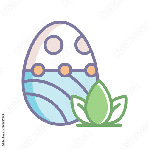 Colorful Easter egg hunt with decorated eggs and vibrant greenery on a sunny spring day, capturing the joy of holiday celebrations with family and friends