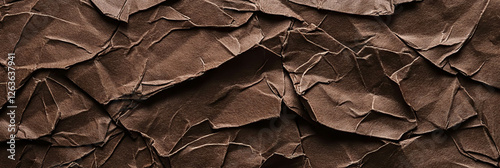 Dark brown paper texture with rough finish and diagonal fiber arrangement creates visual interest
