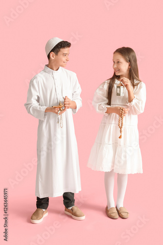 Little Muslim children with...