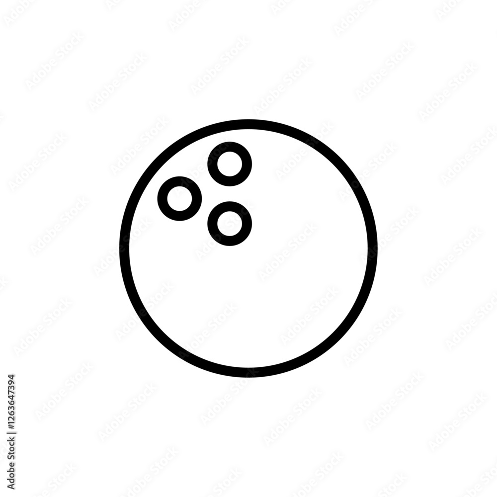 bowling ball iconVector illustration in black bowling ball iconVector illustration in black