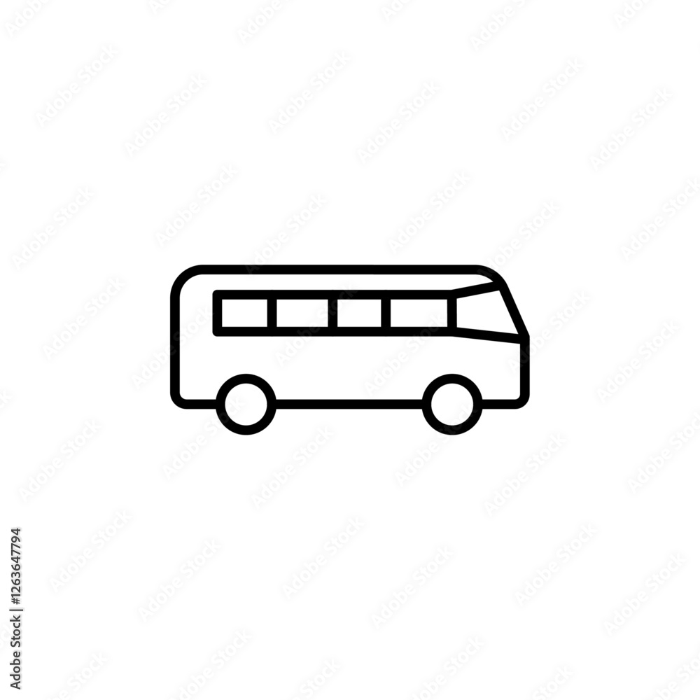 bus icon Vector illustration in black bus icon Vector illustration in black
