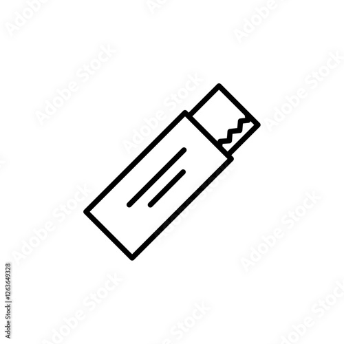 chewing gum iconVector illustration in black