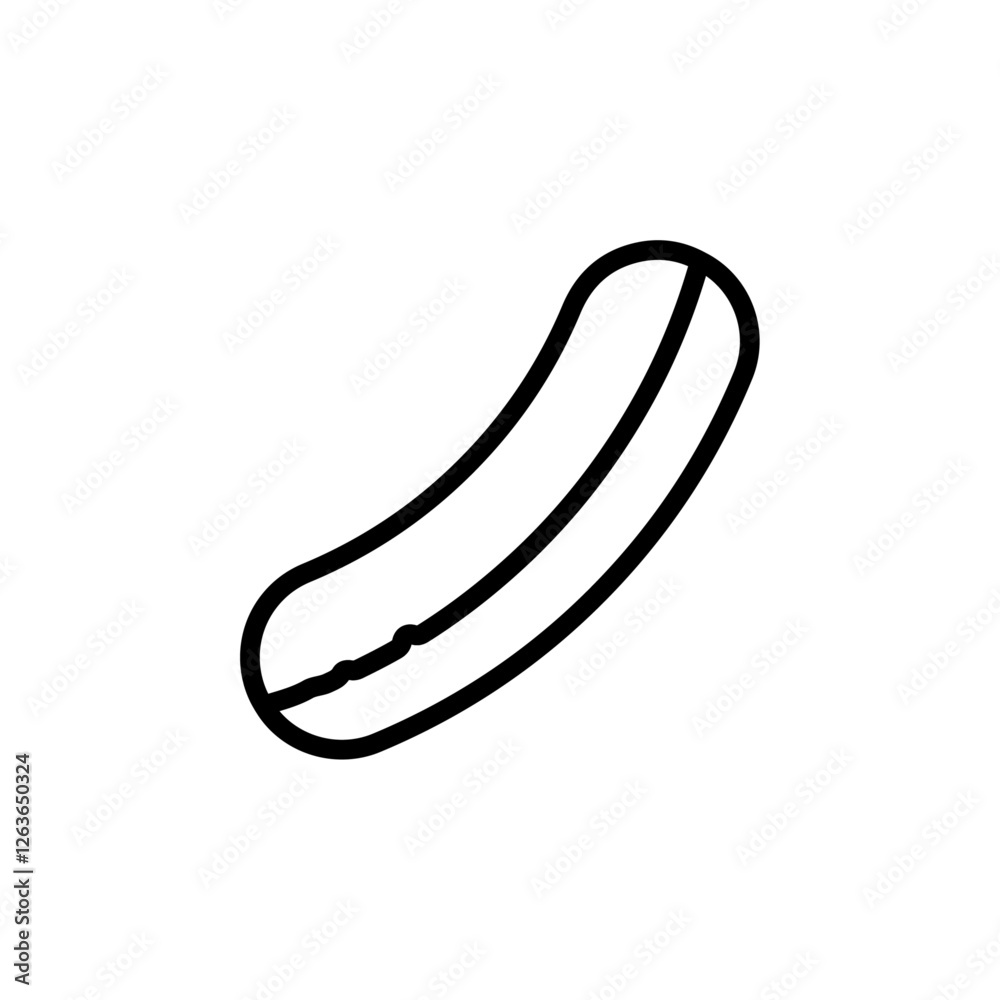 cucumber iconVector illustration in black cucumber iconVector illustration in black