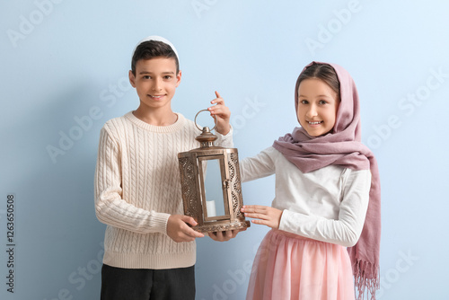Little Muslim children with...