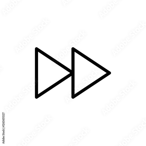 Free Download fast forward iconVector illustration in black - GFXLoad