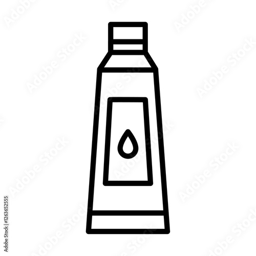 hair dye iconVector illustration in black