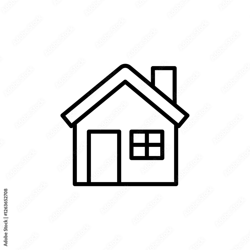 house icon Vector illustration in black house icon Vector illustration in black