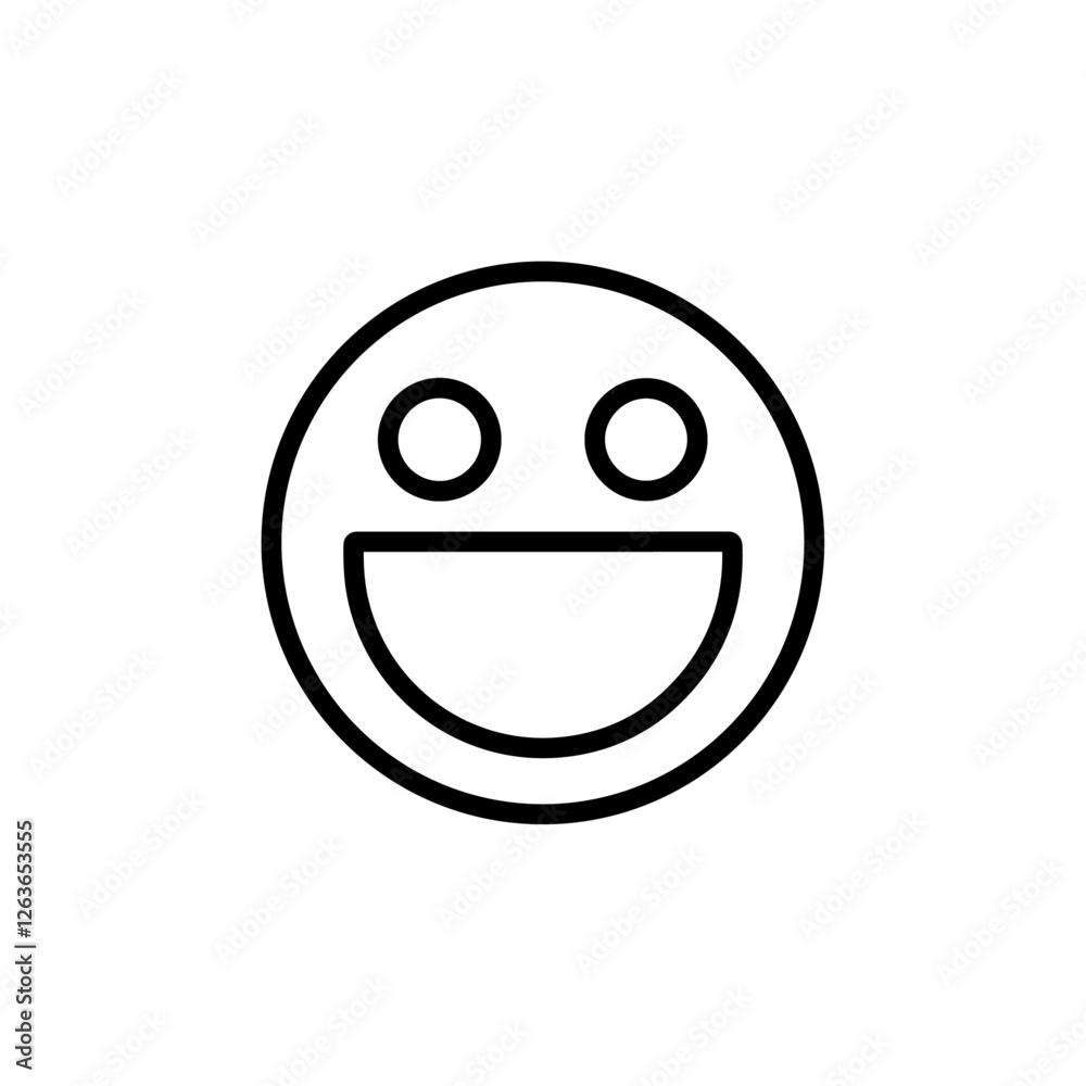 laugh iconVector illustration in black laugh iconVector illustration in black