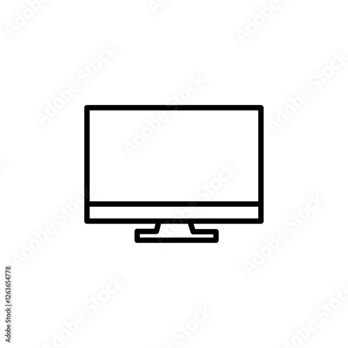 monitor icon Vector illustration in black