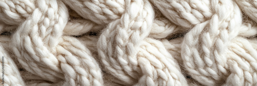 Knitted yarn texture with fluffy bouclé effect in soft neutral tones Knitted yarn texture with fluffy bouclé effect in soft neutral tones