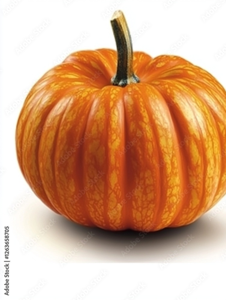 Fototapeta premium Pumpkin on white background. Generative AI