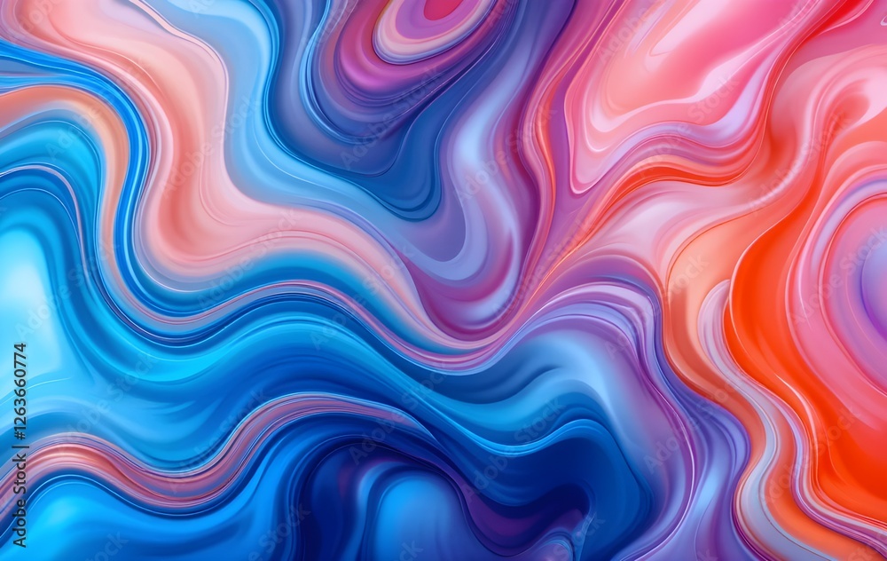 Abstract colorful background, abstract mix of vibrant, flowing liquid colors in shades of blue, pink, and orange blending seamlessly Abstract colorful background, abstract mix of vibrant, flowing liquid colors in shades of blue, pink, and orange blending seamlessly