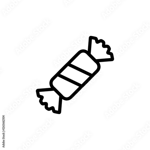toffee iconVector illustration in black