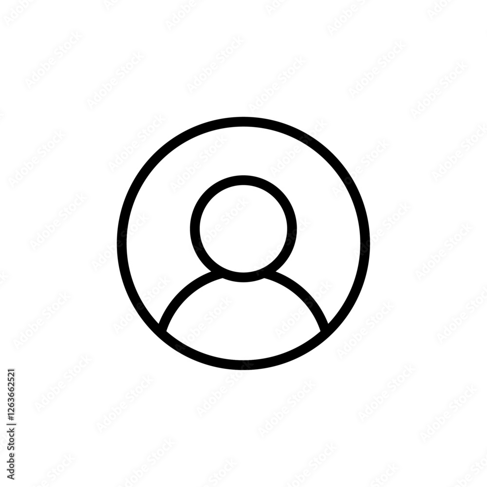 user profile iconVector illustration in black user profile iconVector illustration in black