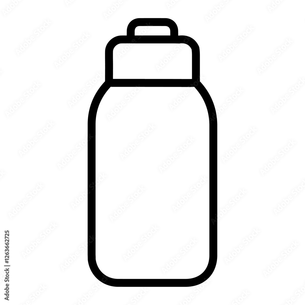 water bottle icon Vector illustration in black water bottle icon Vector illustration in black