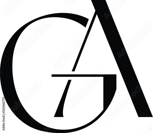 Vector GA clothing brand logo