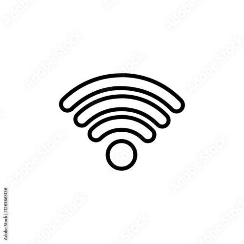 wifi icon Vector illustration in black