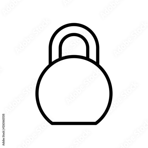 weight iconVector illustration in black