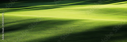 Light green fairway with smooth rolling surface and subtle texture for golf