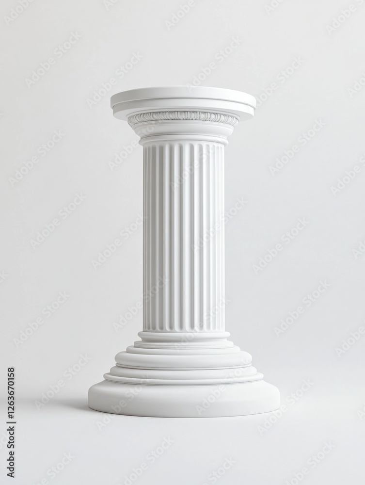 Fototapeta premium White Ancient Greek Pillar Statue