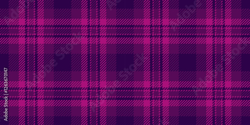 Floor background vector tartan, fur plaid check seamless. Elegant fabric texture textile pattern in purple and dark colors.