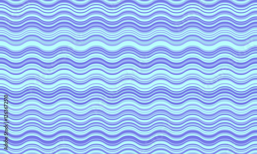 Serene abstract wavy pattern in calming pastel blue hues.  Perfect for website backgrounds, textile designs, or any project needing a soothing, flowing visual.