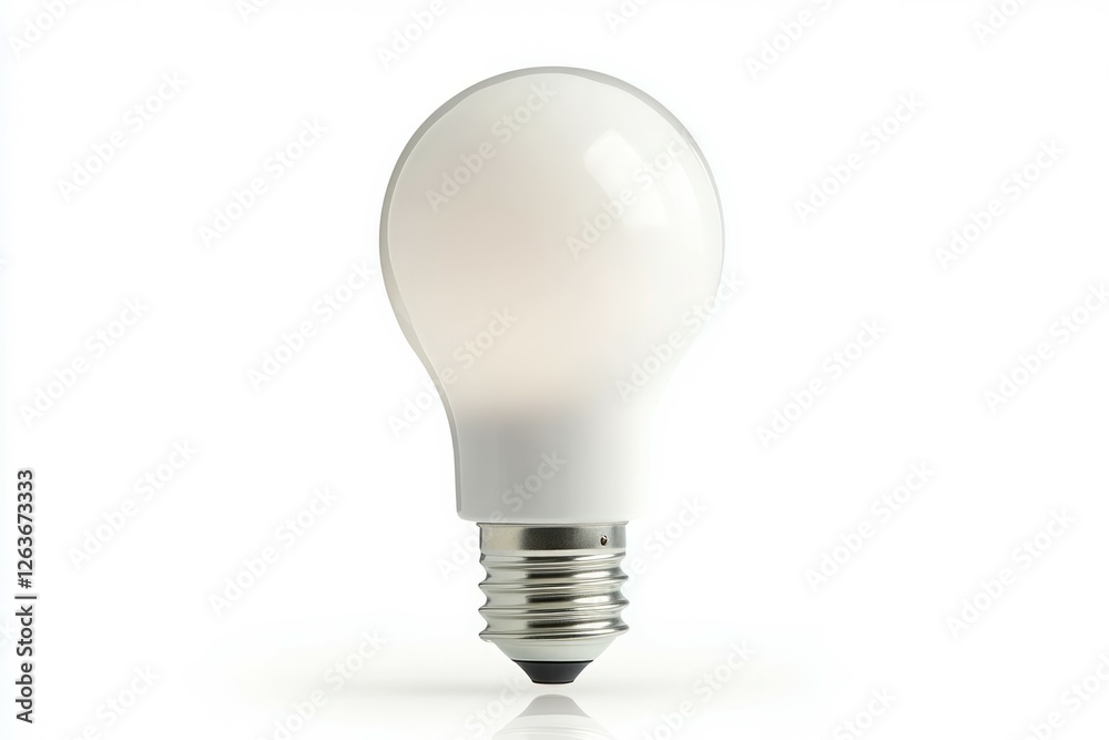 Led light bulb isolated on white background. Neural network AI generated Led light bulb isolated on white background. Neural network AI generated