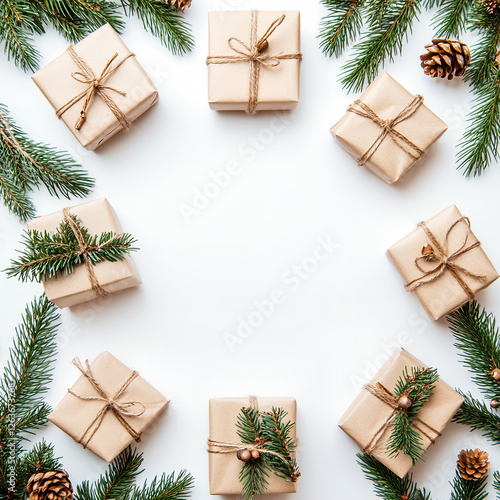 Rustic Christmas Gifts: Eco-Friendly Kraft Paper Packaging
