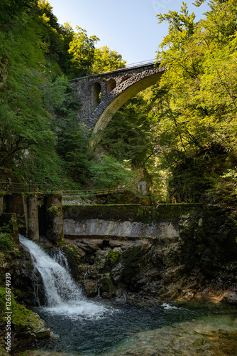Bridge over the river in Slovenia