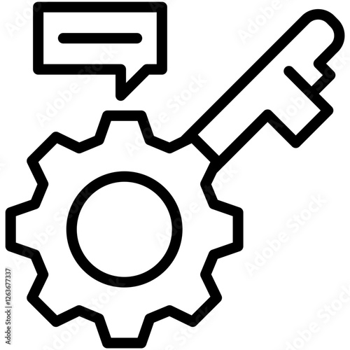key editable stroke outline icons  isolated on transparent background flat vector illustration. Pixel perfect. 64 x 64	