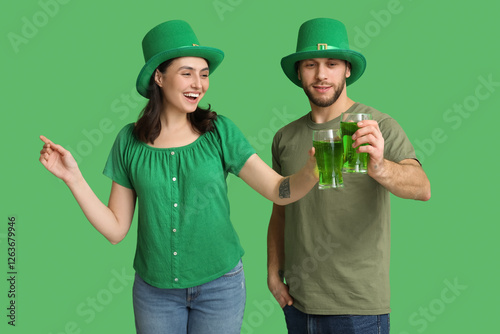 Happy couple celebrating st...
