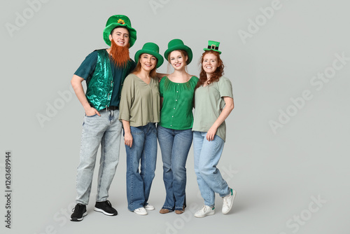 Group of people in hats on ...