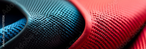 Textured materials combine ripstop nylon, rubber, and plastic for versatile applications photo