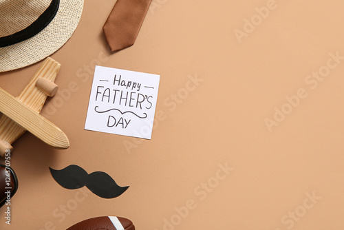 Paper with text HAPPY FATHE...