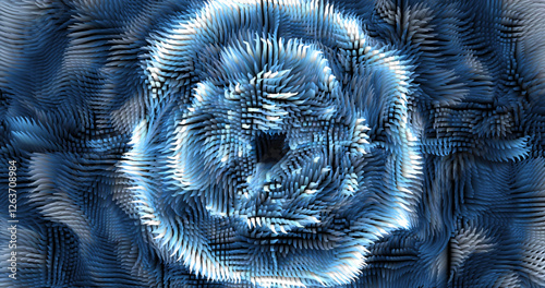 Colorful abstract texture created with Gradient flow and 3D structure imitate the movement of liquid or wind. Vibrant colors, volumetric waves and digital noise create a sense of depth and dynamics. I