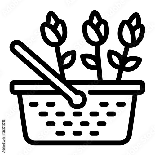 Flower Basket Icon