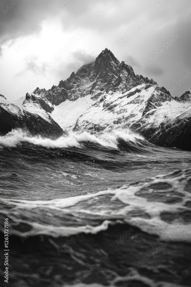 Obraz premium Mountain and Sea Panorama