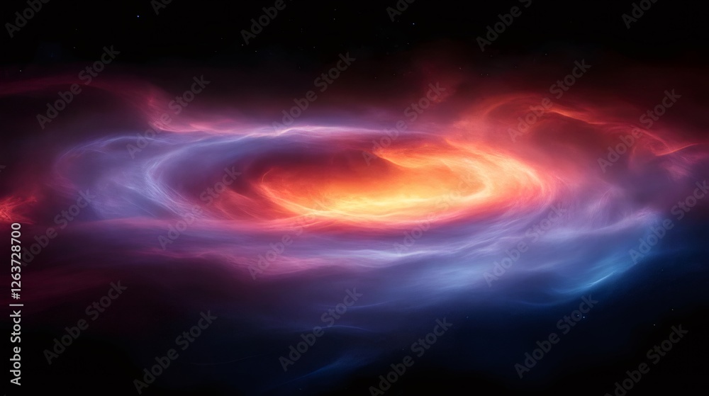 Cosmic swirl, nebula, fiery core, galaxy, space. Cosmic swirl, nebula, fiery core, galaxy, space.