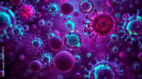 abstract background with cells  Gonorrhea and syphilis