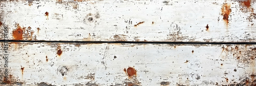 Textured white wall with stained wood and grunge details highlighting unique imperfections