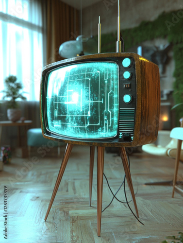 old tv set