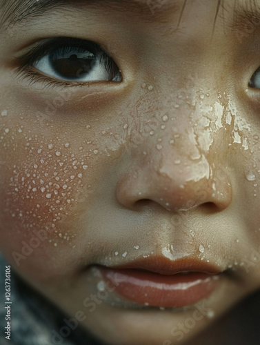 close up portrait of a child