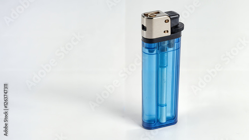 blue cigarette lighter