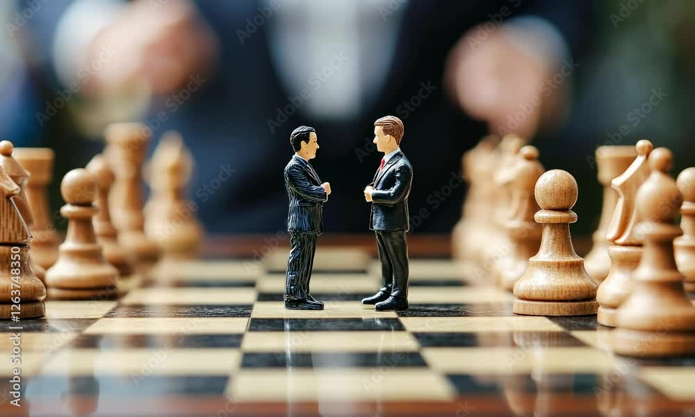 conflict of interest in business, confrontation or change concept, opposition, different trends conflict of interest in business, confrontation or change concept, opposition, different trends