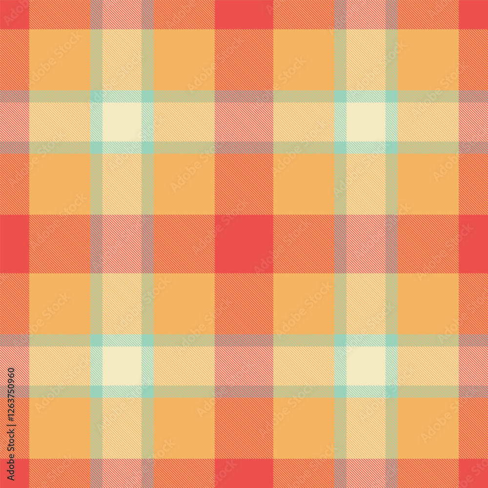Vibrant seamless plaid pattern in warm, summery hues. Perfect for textile design, website backgrounds, or crafting projects. The cheerful color palette evokes feelings of warmth and optimism. Vibrant seamless plaid pattern in warm, summery hues. Perfect for textile design, website backgrounds, or crafting projects. The cheerful color palette evokes feelings of warmth and optimism.