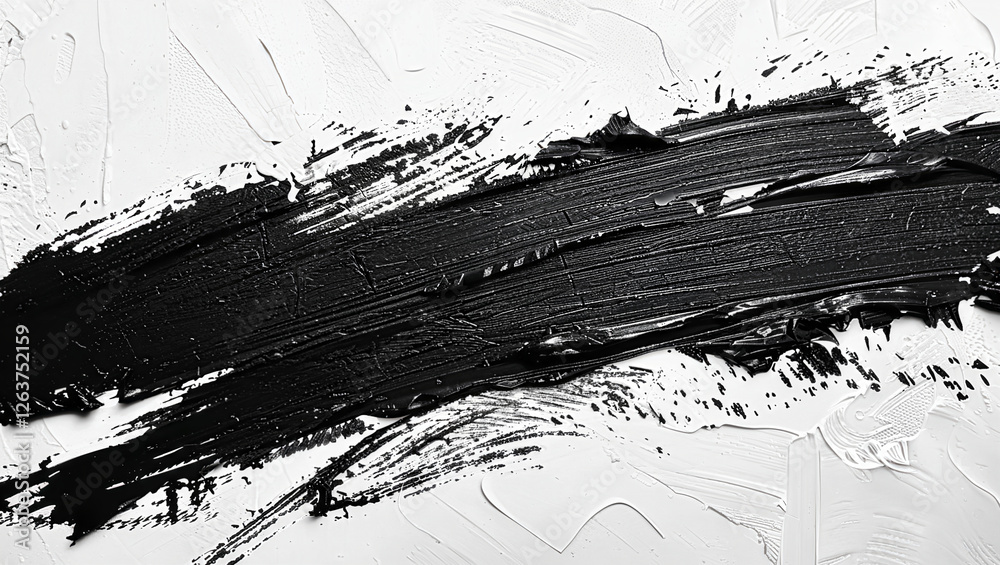Fototapeta premium Abstract Black Wax Crayon Marks s on white background. Isolated Thick Grunge Texture Paint Daubs Backdrop