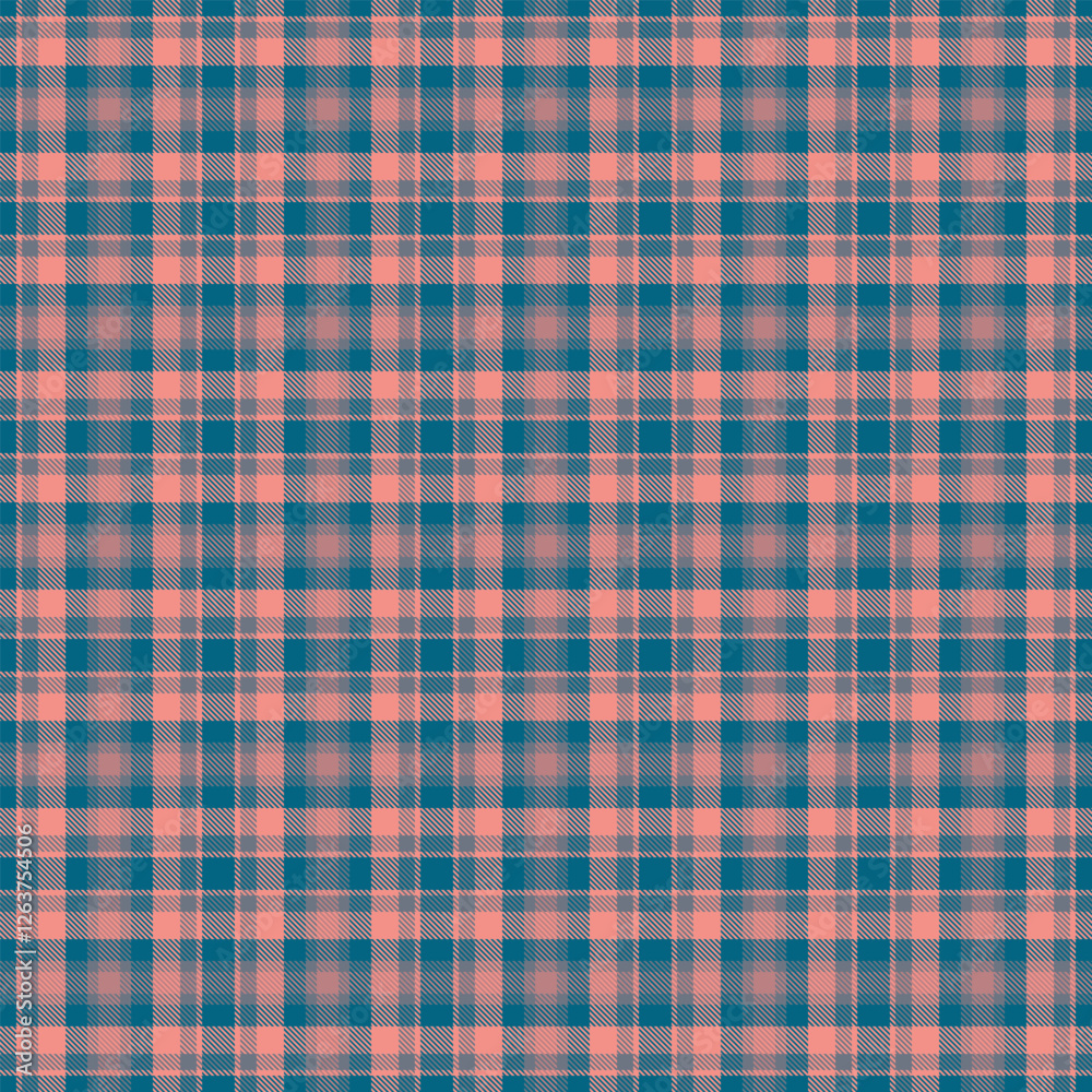 Mens shirt background pattern textile, man tartan plaid texture. Border check fabric vector seamless in red and cyan colors. Mens shirt background pattern textile, man tartan plaid texture. Border check fabric vector seamless in red and cyan colors.