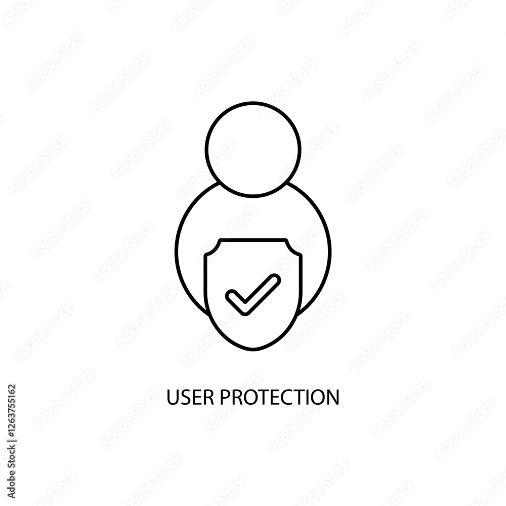 user protection icons symbol vector elements for infographic web user protection icons symbol vector elements for infographic web