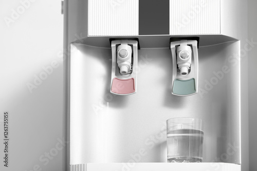 Water cooler with glass nea...