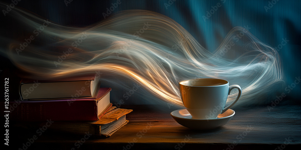 Product Photography with Books, Mugs, and Cozy Aesthetic Setup